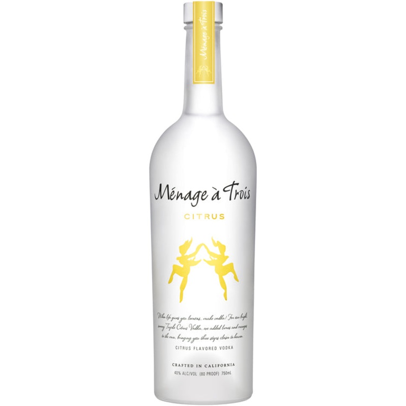 Menage A Trois Citrus Flavored Vodka 80 750 ML