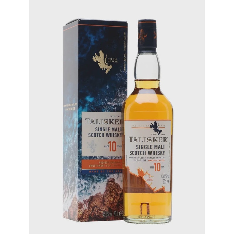 Talisker 10 Year Old Scottish Single Malt Whisky 20cl 45.8% abv