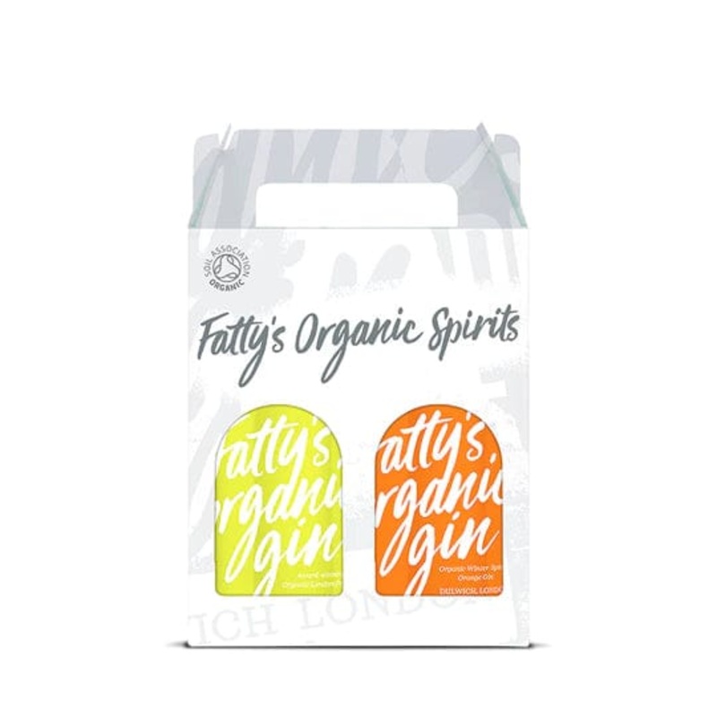 Fatty's Organic London Dry Gin & Winter Spiced Orange Gin 2x20cl