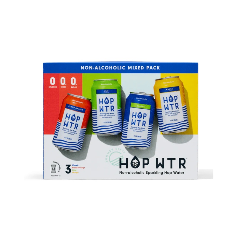 HOPWTR Variety Pack (Non-Alcoholic) 12 PACK 12 OZ CANS