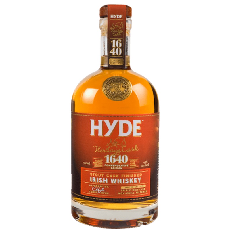 Hyde No.8 Heritage Cask Stout Cask Irish Whiskey 70cl