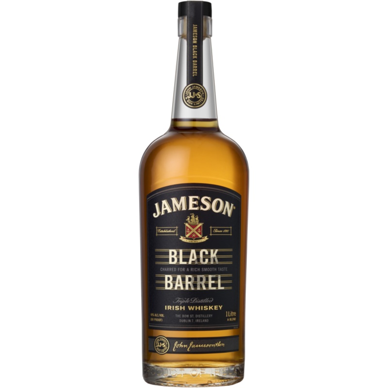 Jameson Blended Irish Whiskey Black Barrel Select Reserve Single 80 1 L