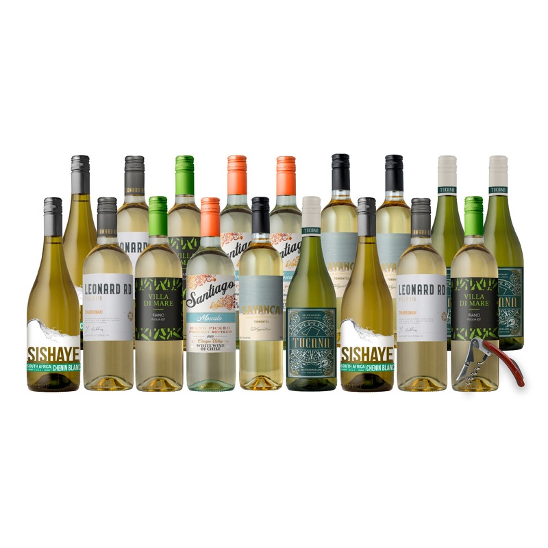 Until Next Time Wines Groupon Vineyard 18-Pack - White + Corkscrew