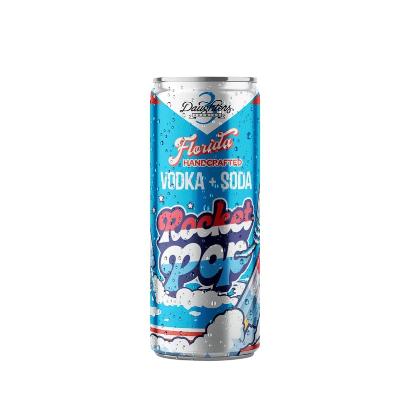 3 Daughters Rocket Pop Vodka Soda 4 PACK 12 OZ CANS
