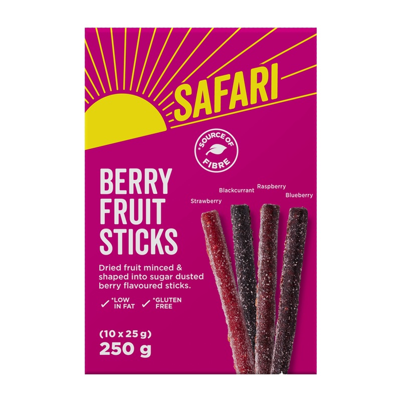Safari Funky Fruit Sticks Berry Flavoure