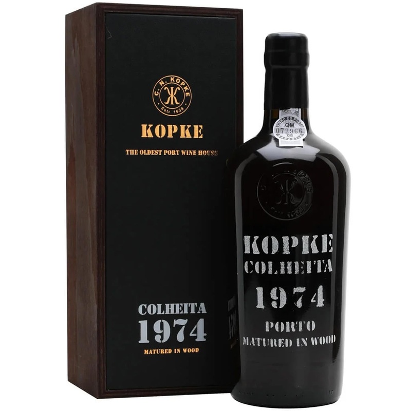 Kopke Colheita Port 1974 In Wooden Gift Box 75cl