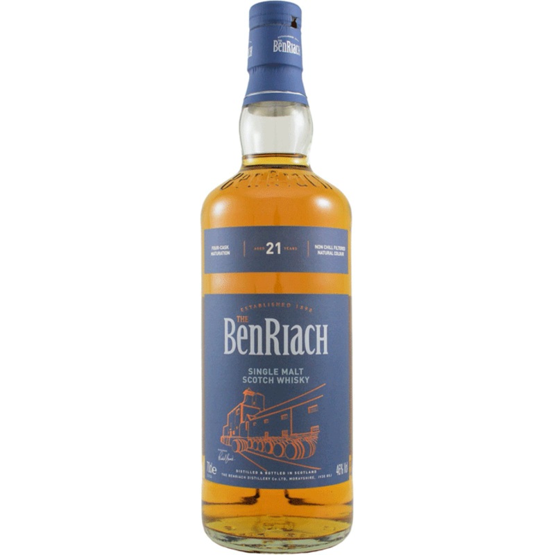 BenRiach 21 Year Old Single Malt Scotch Whiskey