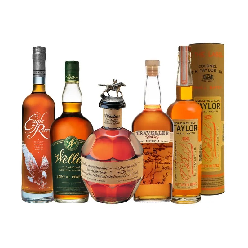 Blanton's, Eagle Rare, Weller Special Reserve, Traveller's & E.H. Taylor Small Batch Bundle