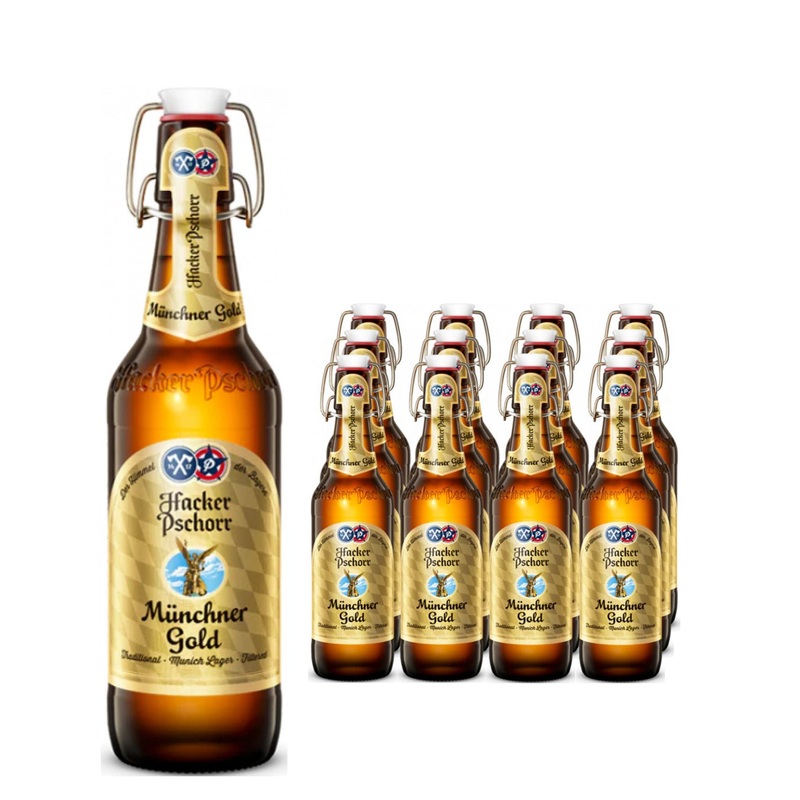 Hacker Pschorr Gold Lager Multipack, 12 x 500 ml