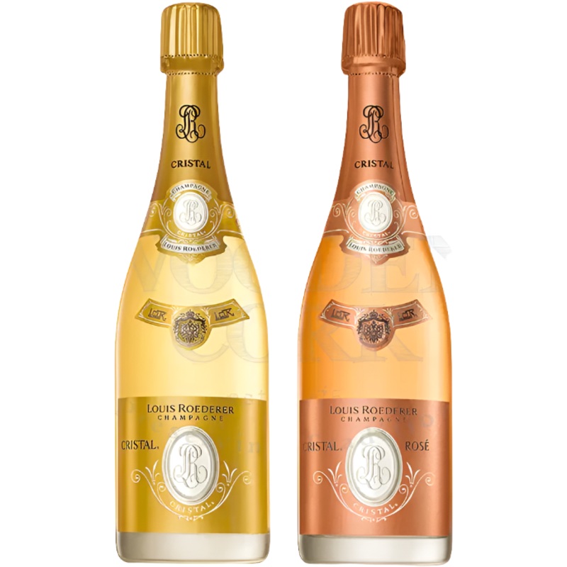 Louis Roederer Cristal Brut & Rose Champagne Bundle
