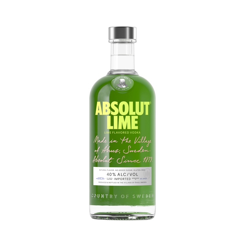 Absolut Lime Flavored Vodka 750 ML