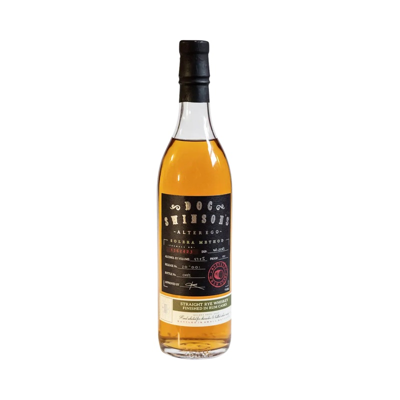 Doc Swinson's "Alter Ego" Rum Solera Finish Rye Whiskey 750 ML
