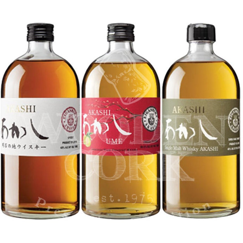 Akashi Blended Whisky & Ume Plum & Single Malt Bundle