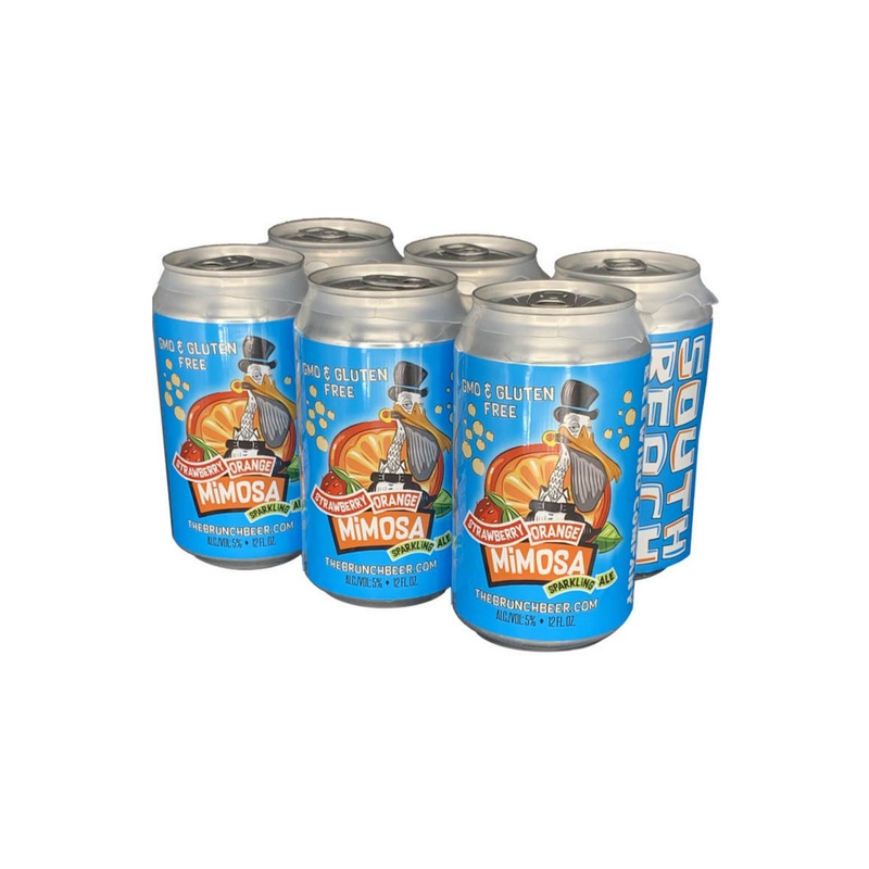South Beach Brewing Strawberry Orange Mimosa 6 PACK 12 OZ CANS
