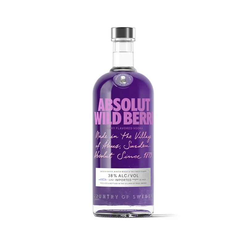 Absolut Wild Berri Flavored Vodka 750 ML