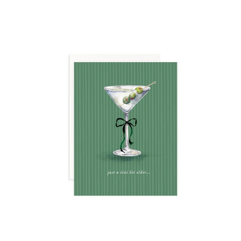 "Just a Tini Bit Older" Birthday Greeting Card SINGLE