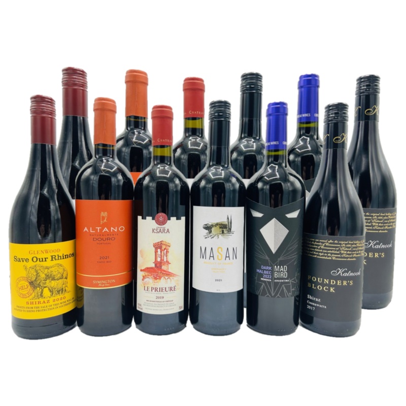 12 Bottle Wine Club Red Case 12 Bottles