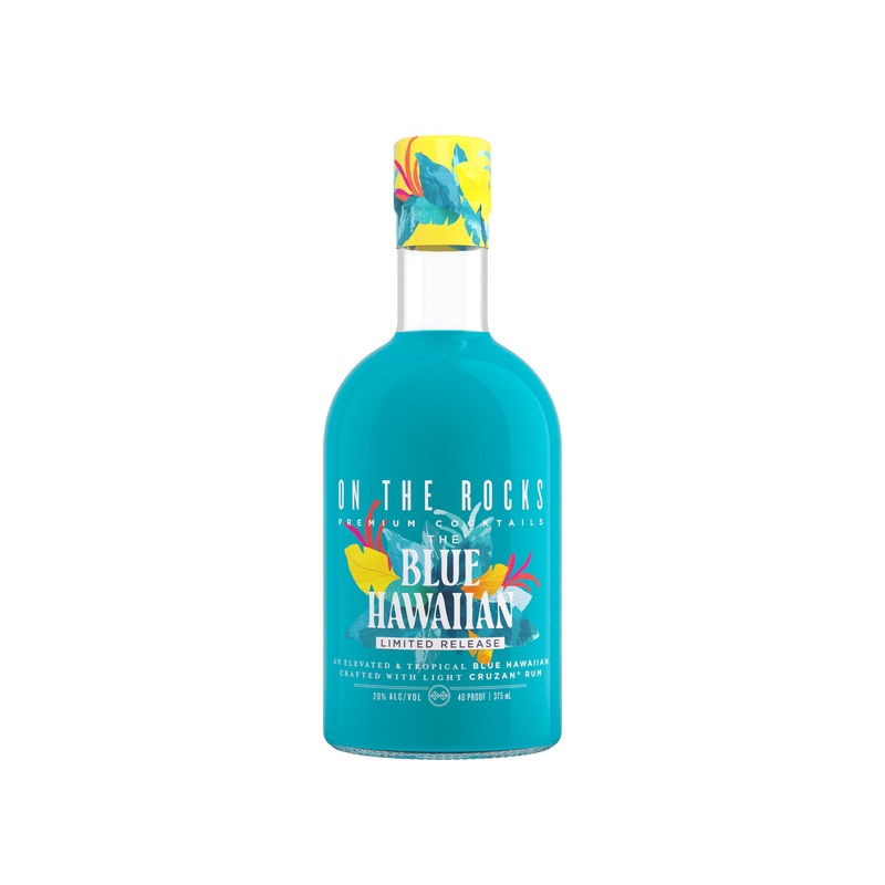 On The Rocks Blue Hawaiian Cocktail 375 ML