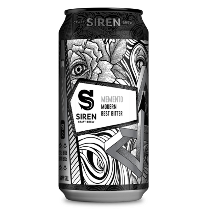 Siren - Memento, English Bitter 3.8% 440ml 12 Cans 12x440ml