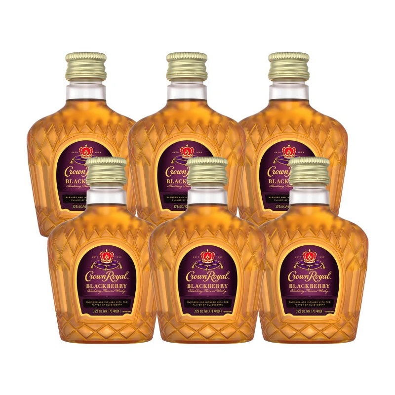 Crown Royal Blackberry Whisky Shooters 6 x 50mL
