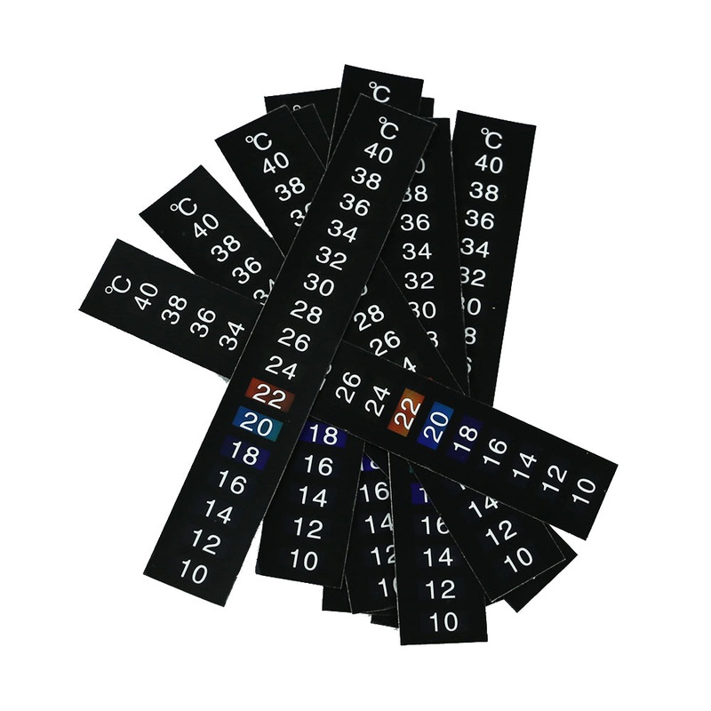 10 x Brew2Bottle LCD Home Brew Stick On Adhesive Thermometer