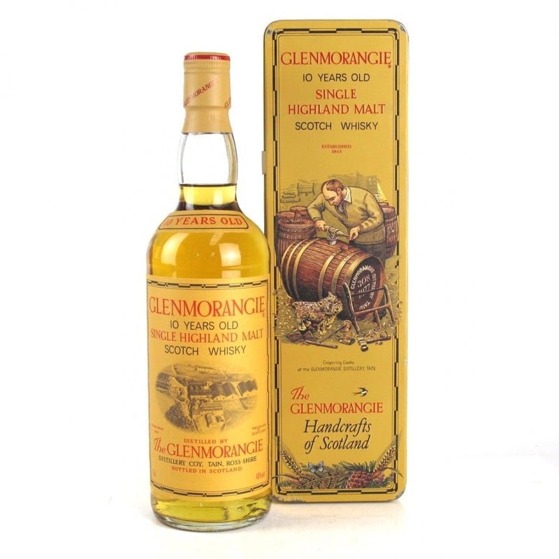 Glenmorangie 10 Year Old Handcrafts Of Scotland 1980s Tin 70cl