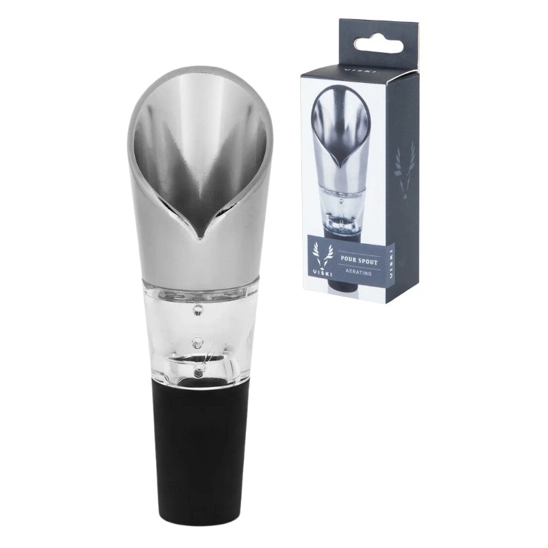 Harrison Aerating Pour Spout in Stainless Steel by Viski