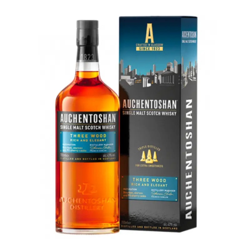 Auchentoshan Three Wood Single Malt Scotch Whisky 750mL
