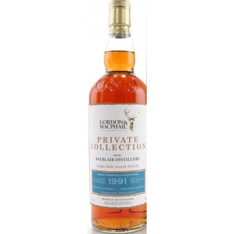 Balblair 1991 Gordon and MacPhail Private Collection 1 Bottle