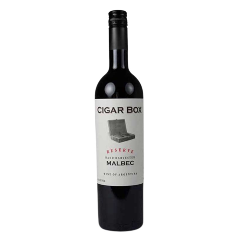 Cigar Box Wine Malbec Reserve Hand Harvested Mendoza 750 ml