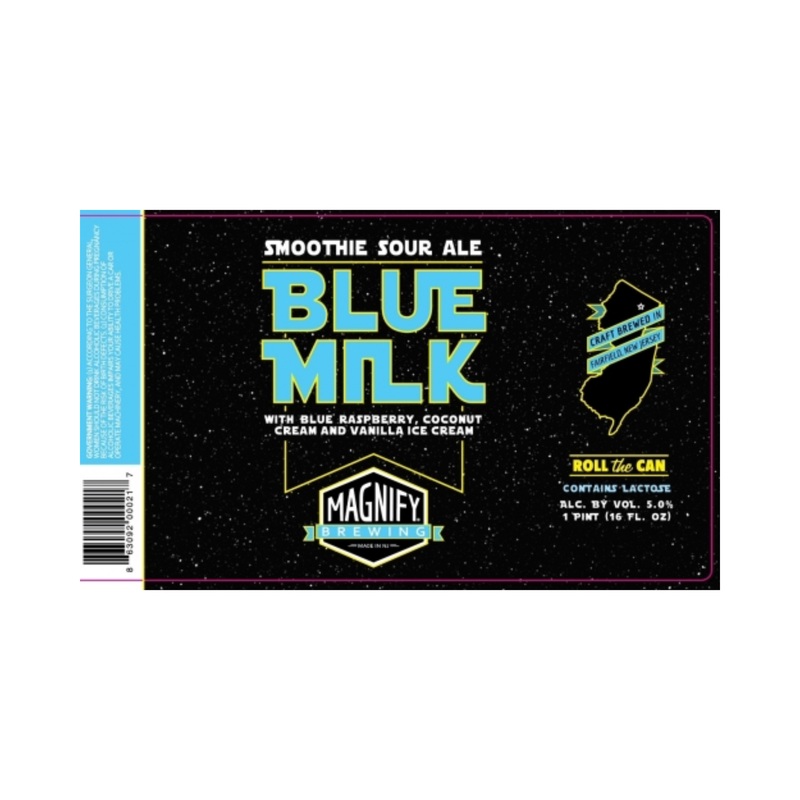 Magnify Brewing Blue Milk Smoothie Sour 4 PACK 16 OZ CANS