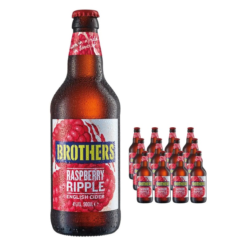 Brothers Raspberry Ripple Cider Multipack, 12 x 500 ml