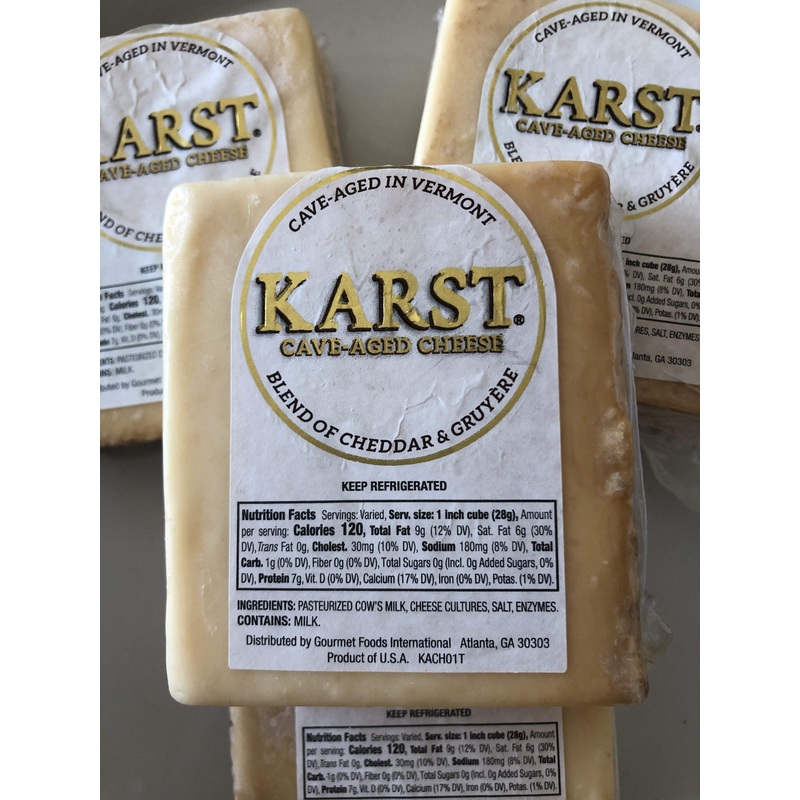 Karst Cave-Aged Cheddar & Gruyere Blend Cheese 8oz