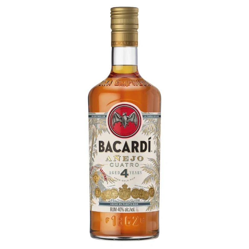 Bacardi Anejo Cuatro Rum 750mL