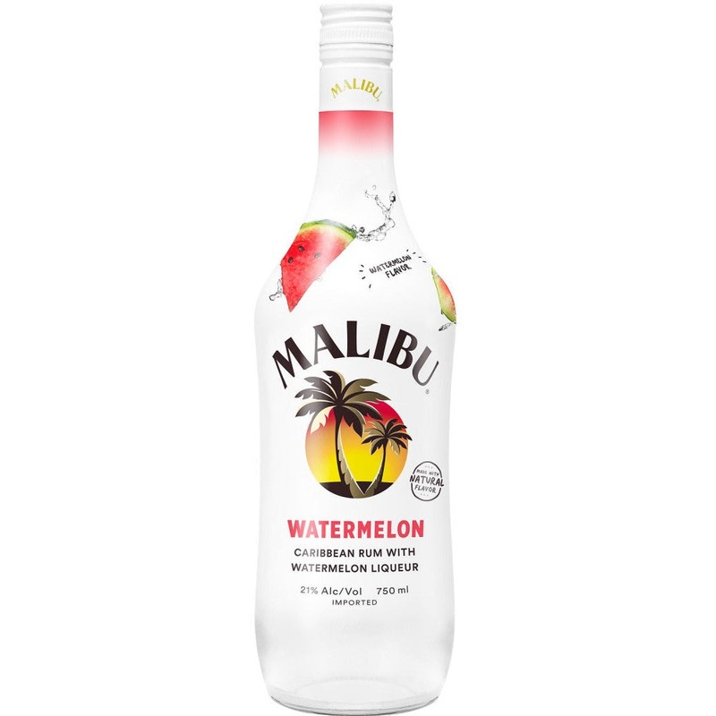 Malibu Flavored Caribbean Rum with Watermelon Liqueur