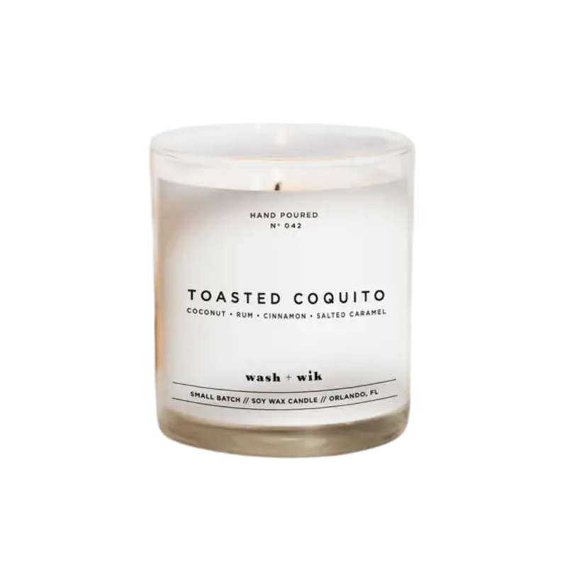 Wash & Wik Toasted Coquito Candle 12 oz