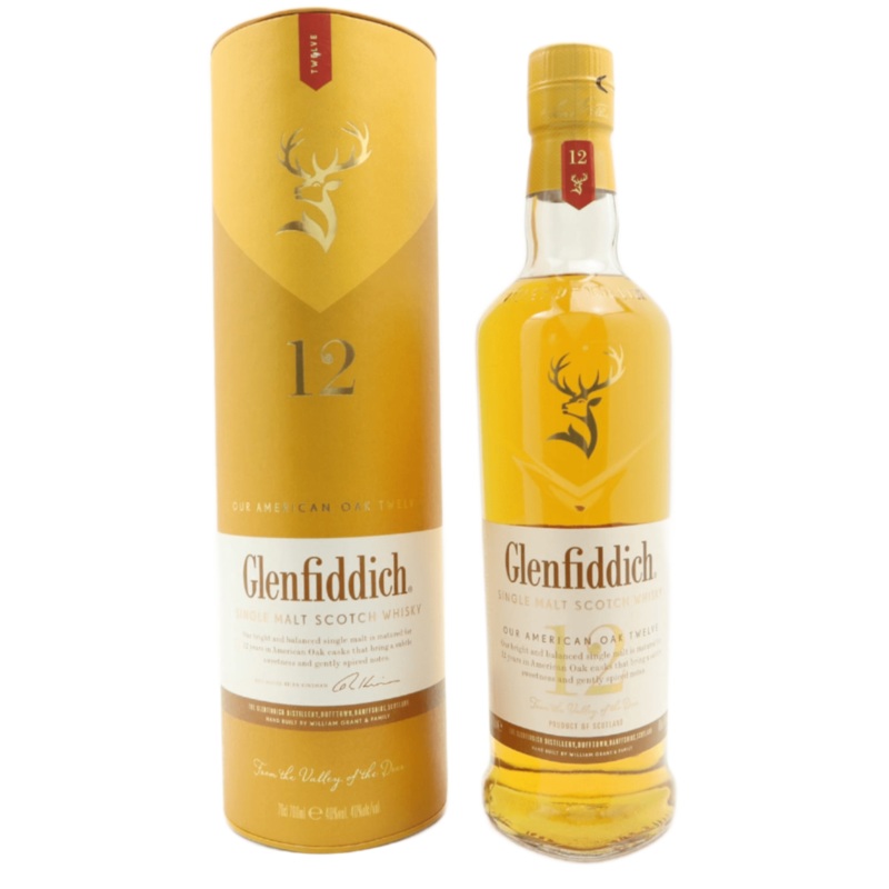 Glenfiddich 12 Year Old Kosher American Oak Single Malt Scotch Whisky 70cl