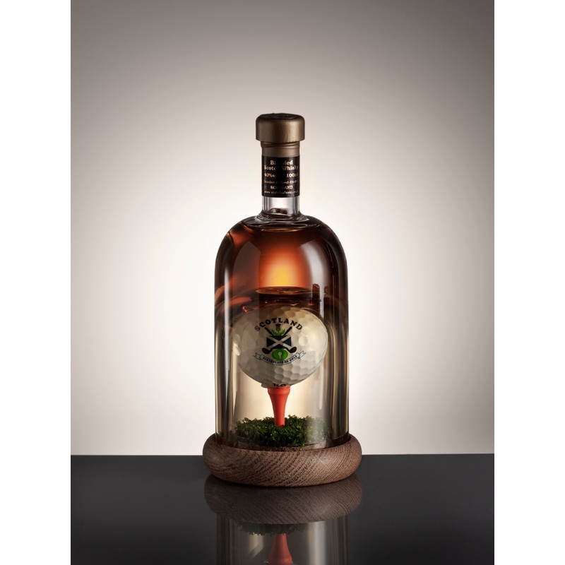 Golf Ball On Tee Mini Refillable Brandy Decanter 10cl