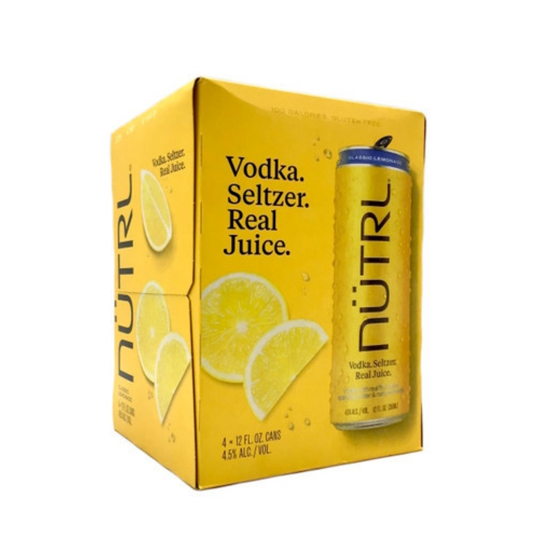 NTRL Lemon 4 PACK 12 OZ CANS