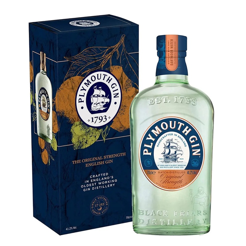 plymouth gin  gift box, 70 cl