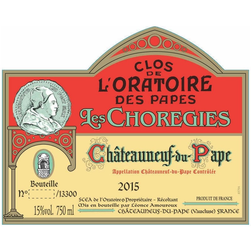 Clos De L'Oratoire Des Papes Chateauneuf-Du-Pape Les Choregies Red Rhone Blend 750ml