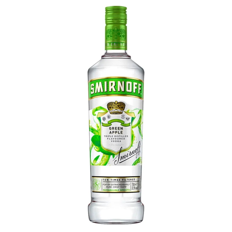 Smirnoff Green Apple Vodka, 70 cl