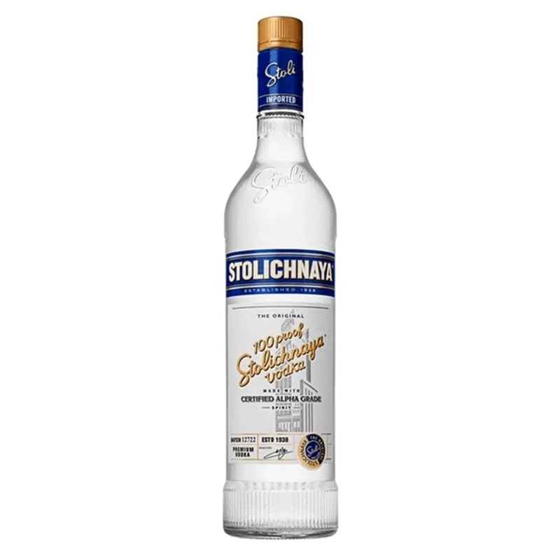 Stolichnaya 100 Proof Vodka, 70 cl