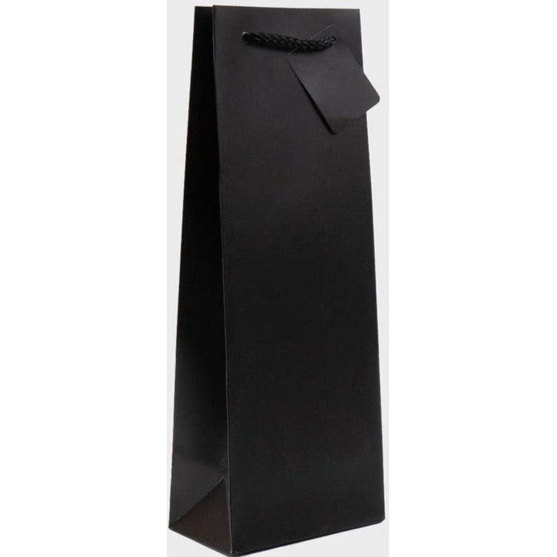 Black Bottle Bag 1 Bottle Bag