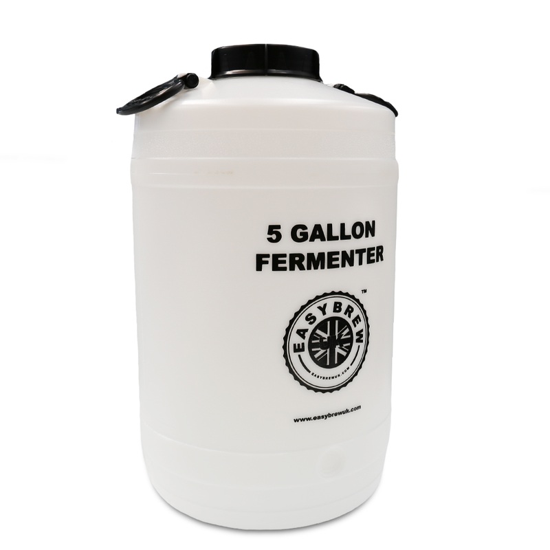 EasyBrew UK 25L Wide Neck Fermenter plain, no tap. Bored lid for bung.