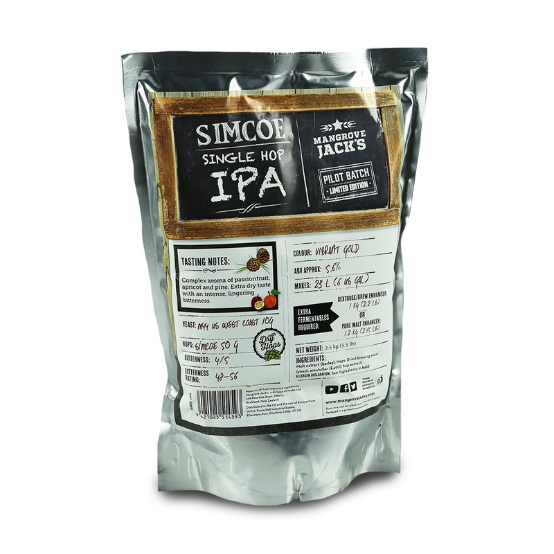 Mangrove Jacks Craft Series 40 Pints Single Hopped IPA Simcoe