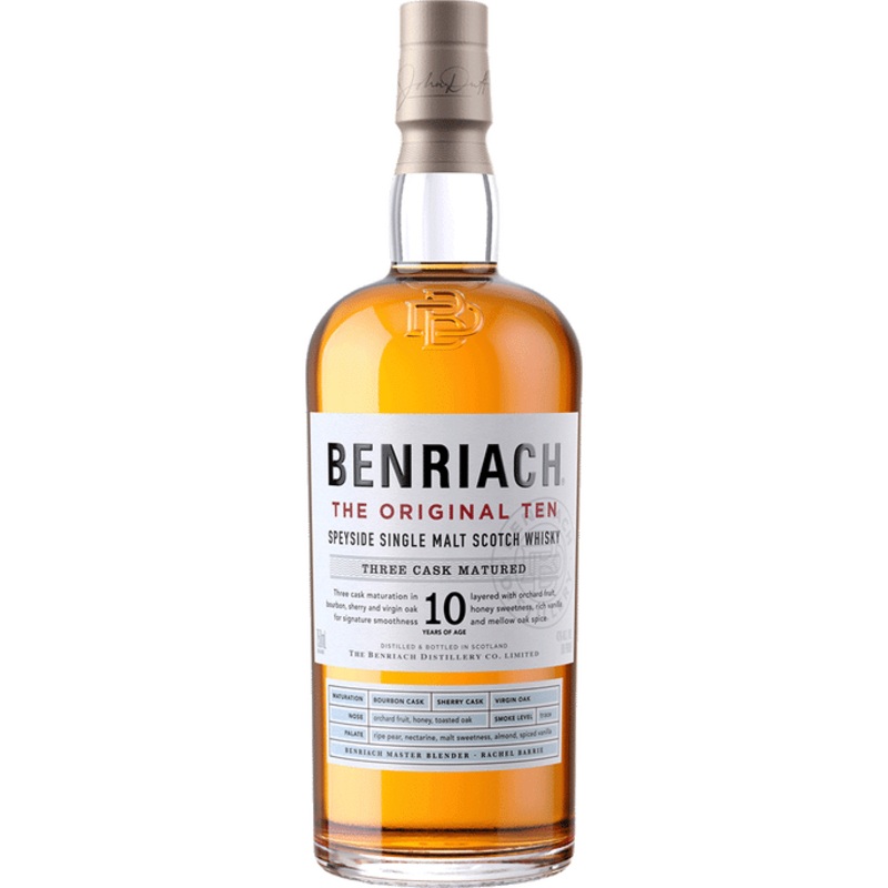 BenRiach The Original 10 Year Old Single Malt Scotch Whiskey 750 ML