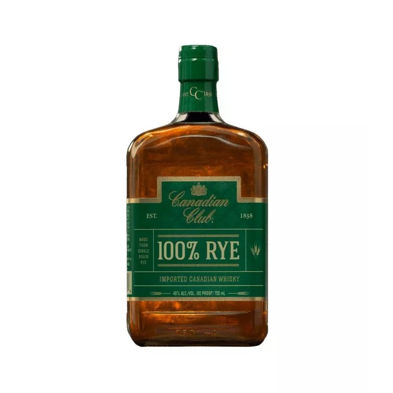 Canadian Club 100% Canadian Rye Whisky 750mL