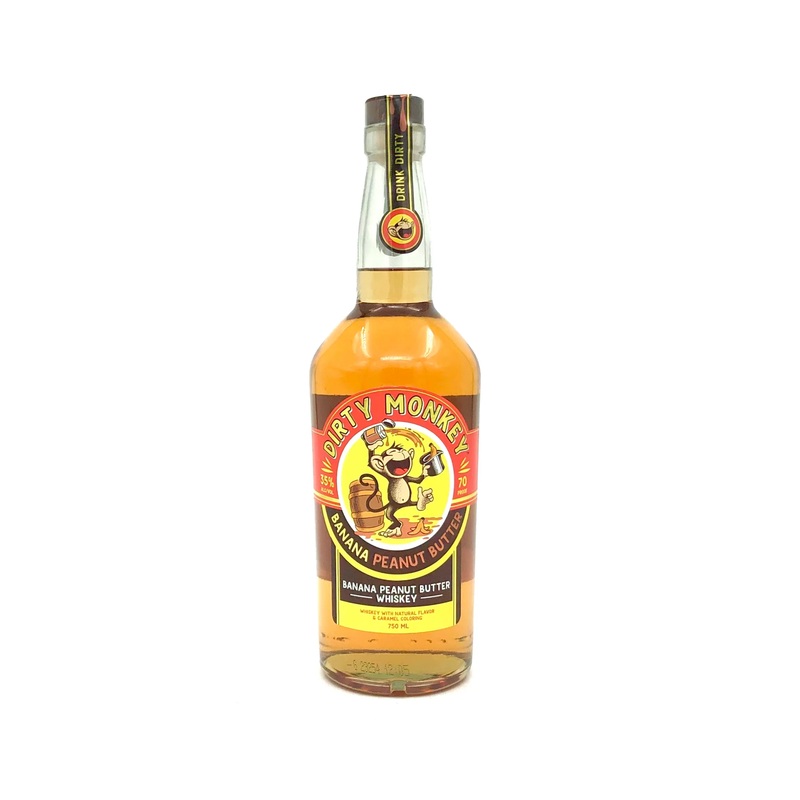 Dirty Monkey Peanut Butter Banana Whiskey 750 ML