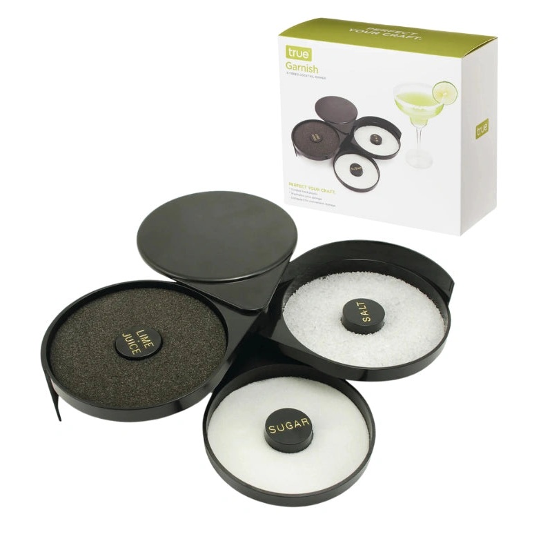 Garnish 3-Tiered Cocktail Rimmer by True Brands